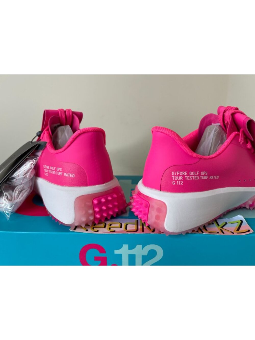 G/FORE G.112 KILTIE GOLF SHOES KNOCKOUT PINK WOMENS GLF000041 - Picture 9 of 12